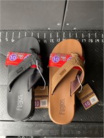 Two pair of men’s flip-flops size 10