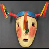Colorful Hand Painted Wooden Mask, More Informatio