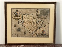 Anglesey Island Wales Framed Map