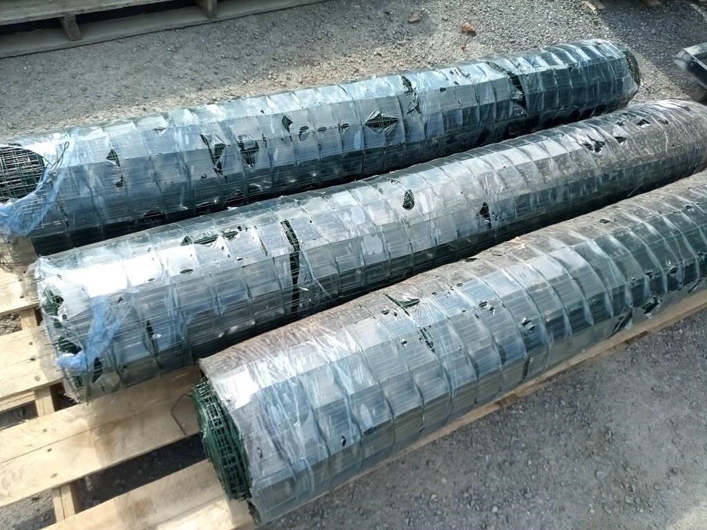 (3) Rolls Of Holland Wire Mesh