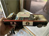 Old Metal Police Car