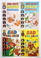 (4)HARVEY COMICS SAD SACK MIXED LOT