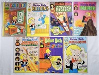 (7)HARVEY COMICS RICHIE RICH MIXED LOT