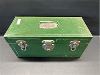 Vtg. Union Steel Utility chest with tray USA