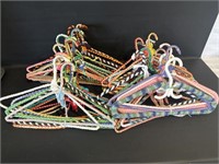 50 hand crafted coat hangers