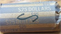 $25 roll Susan b. Anthony dollars