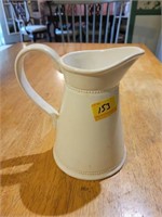 WHITE CERAMIC PITCHER