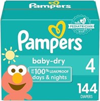 Pampers Baby Dry Diapers Size 4, 144 count