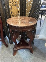 Round marble top stand
