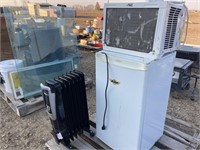 MINI FRIDGE, WINDOW A/C, OIL HEATER