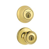 $25  Tylo Brass Knob & Double Cylinder Combo
