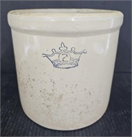 (AN) Robinson Ransbottom Stoneware Blue Crown