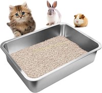 Stainless Steel Cat Litter Box  X-Small Silver