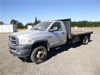 2008 Dodge Ram 4500 14' S/A Flatbed Truck
