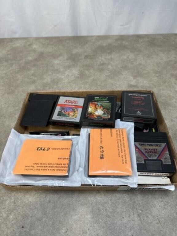 Vintage Atari and Coleco video games