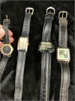 4 name brand watches. Need new batteries