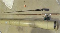 fishing poles and pole parts