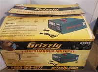 Grizzly 3 Spd Hanging Air Filter Unused Complete