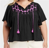 NEW Knox Rose Women's Flutter Short Sleeve