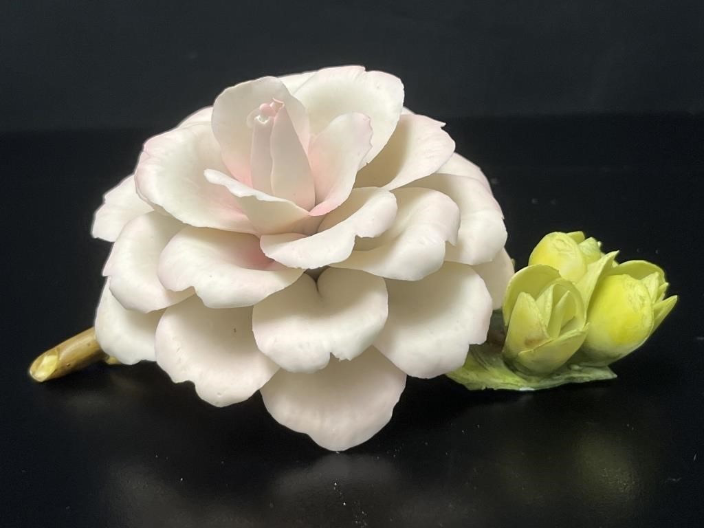 Birks Porcelain Capodimonte Rose Made in Italy