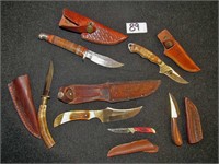 6 Knives w/Sheaths