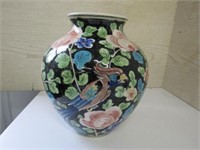 Large Pottery Vase Bird Flower