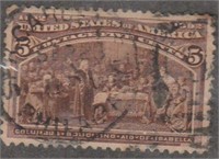 1892 Columbian Exposition US 5c Postage Stamp