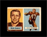 1957 Topps #134 Dick James P/F to GD+