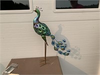 3' metal peacock