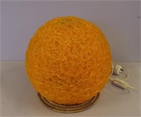 Retro orange 'spaghetti' table lamp