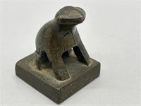 Vintage Miniature Metal Frog Figurine