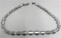 Mirror beaded necklace 16 1/2 inches