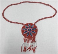 Native American dream catcher necklace