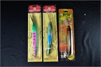 (3) NEW MUSKY LURES Fishing Tackle