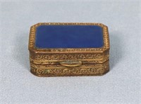 Enameled Ormolu French Pill Box