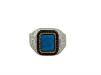 925/750 Men's Ring Sz12