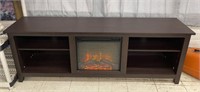 Media with Electric Fire Place