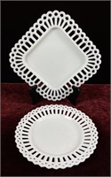 Pair of Reticulated Plates