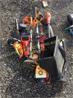 GAS LEAF BLOWER (3) TRING TRIMMERS & HEDGE TRIMMER