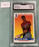 Chipper Jones 1991-#671 Rookie Score Gem MT 10