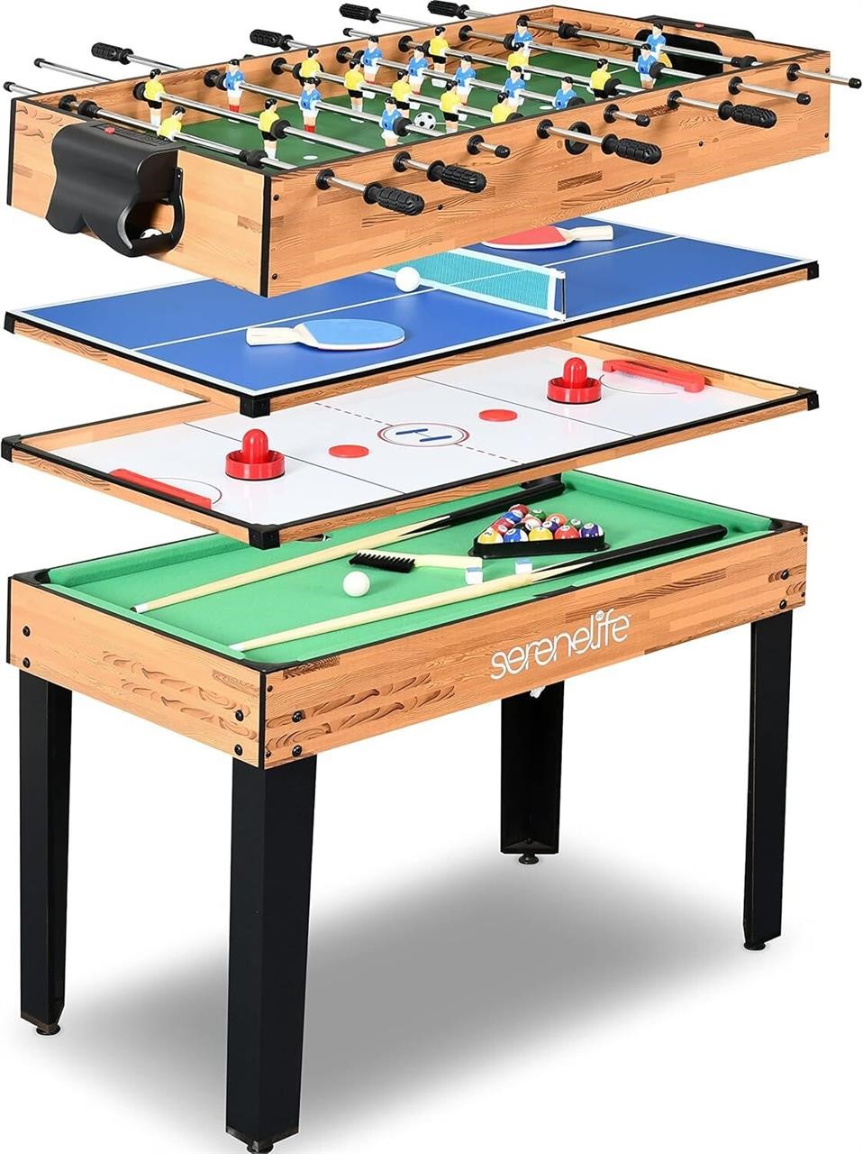 SereneLife 48 Multi Game Table - For All Ages