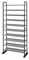 Retail$100 10-Tier Metal Frame Shoe Rack