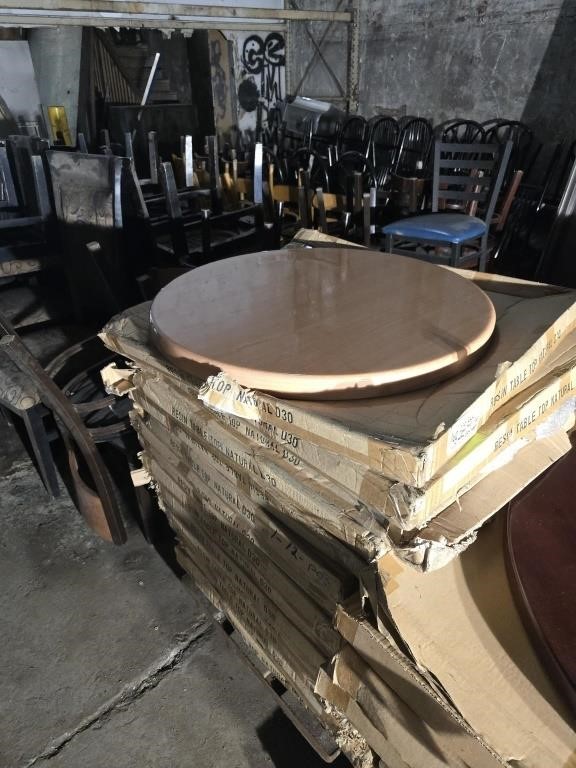 NATURAL 30" ROUND TABLE  TOPS