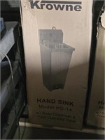KROWNE IN BOX PEDESTAL SS HAND SINK