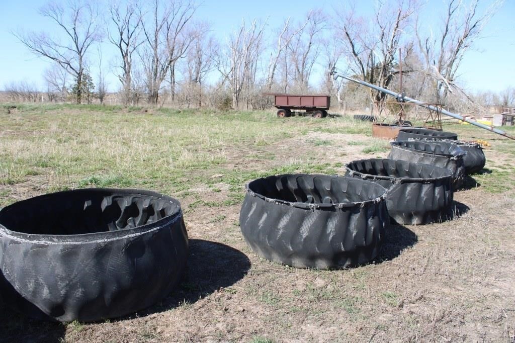 6 turned tire feed bunks