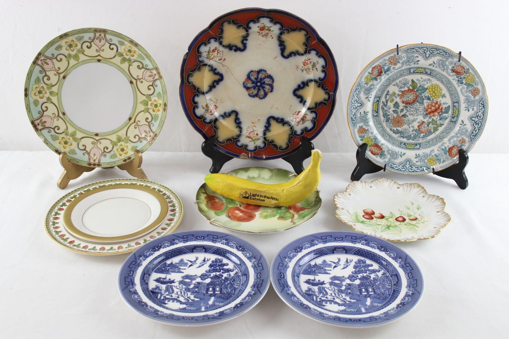 9 Antique Decorative Porcelain Plates, Wedgwood+++