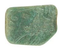 Maya Jade Carved Relief