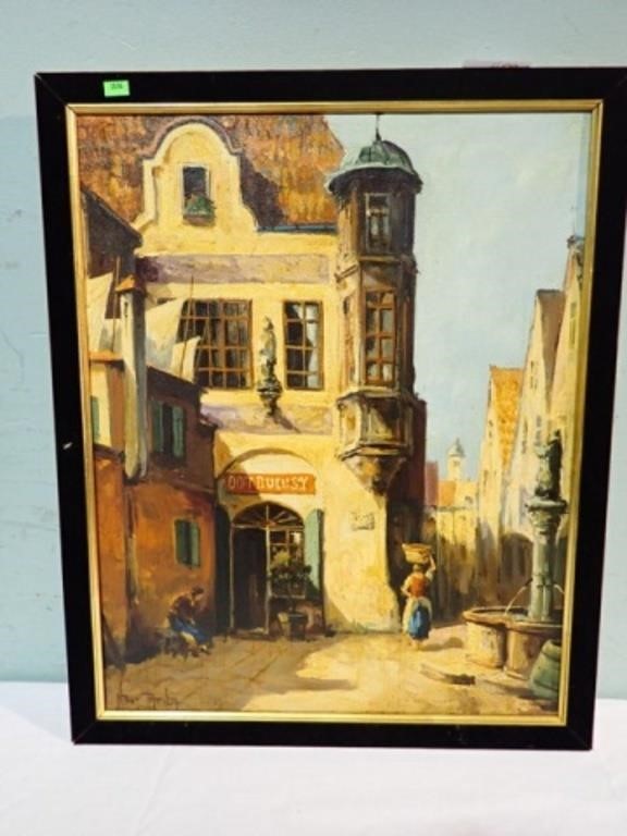 ATTILA NAGY O/C STREET SCENE 18x22