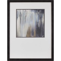 19.5in W x 25.5in H Framed Abstract Print Wall Art