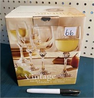 CRYSTAL GOBLETS IN BOX